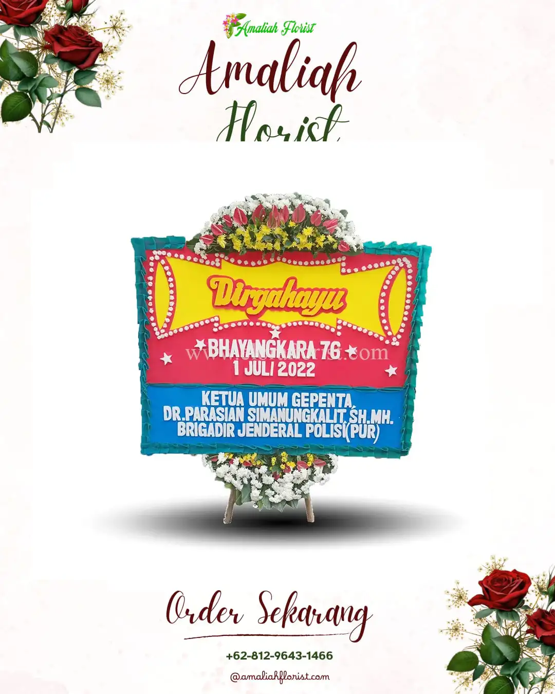 Papan Bunga HUT Ulang Tahun Jrebeng Wetan